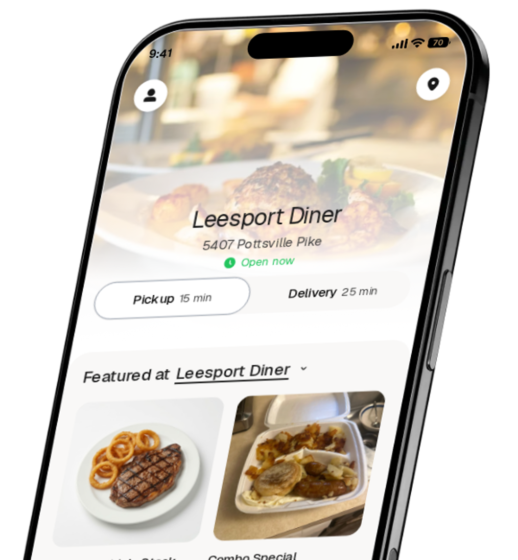 Leesport Diner app preview