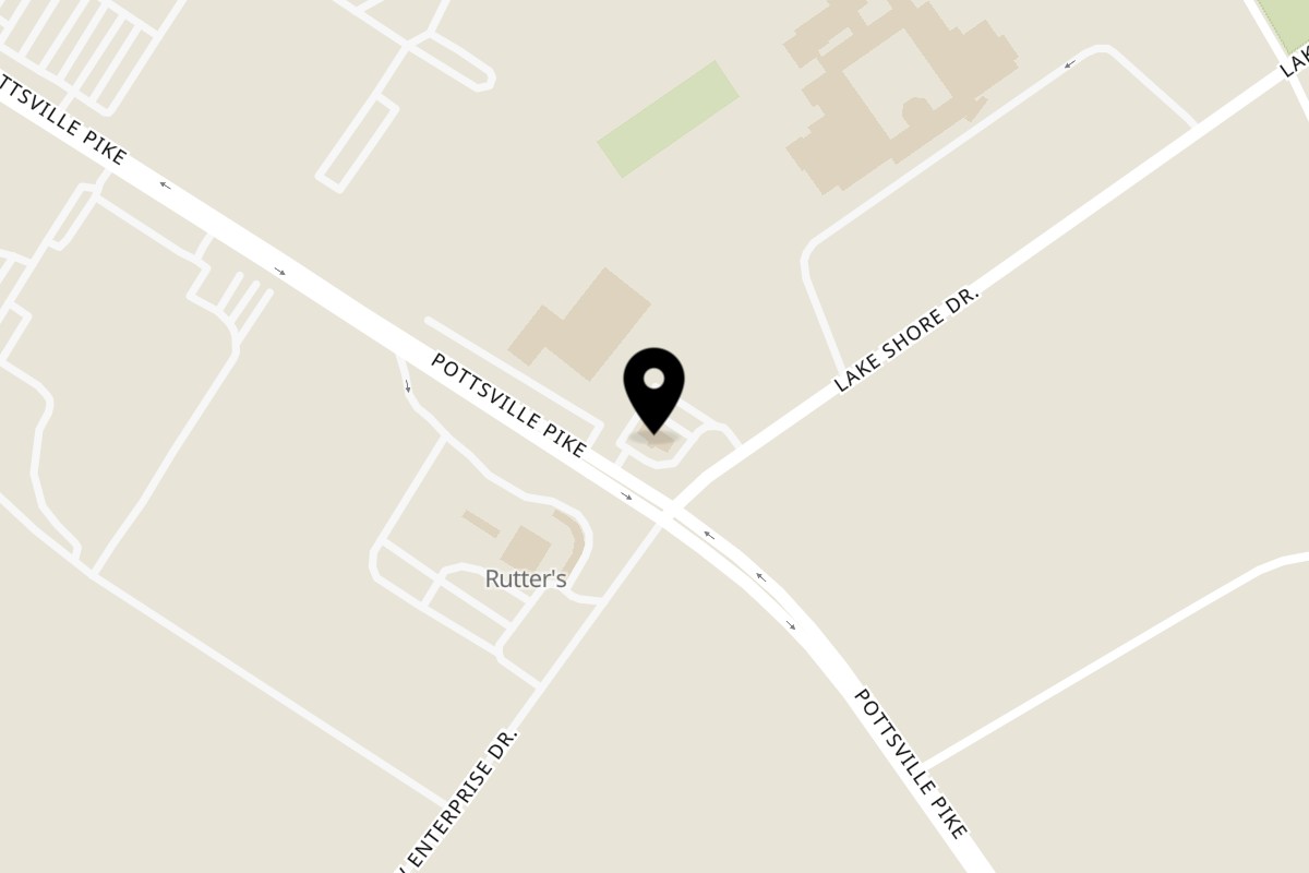 Map showing the location of Leesport Diner on 5407 Pottsville Pike in Leesport
